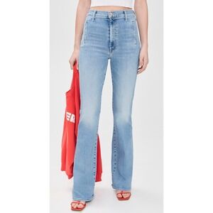MOTHER The Drama High Waisted Flare Jeans In Mapping It Out Size 26